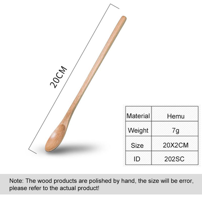 Long Handle Wooden Spoons For Cooking Honey Server Tea Coffee Stirring Spoons Honey Tea Scoops Coffee Accessories