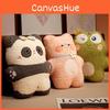Cute Rabbit Panda Frog And Pig Plush Pillow And Blanket For Office Time Nap