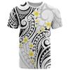 Men 7-colors Hibiscus 3D Printed O-Neck Short Sleeves Casual Oversized Street T-shirts Clothes Polynesian Tiki T Shirt For