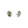 Alien Olive Zircon Sterling Silver Sweet Cool Statement Earrings