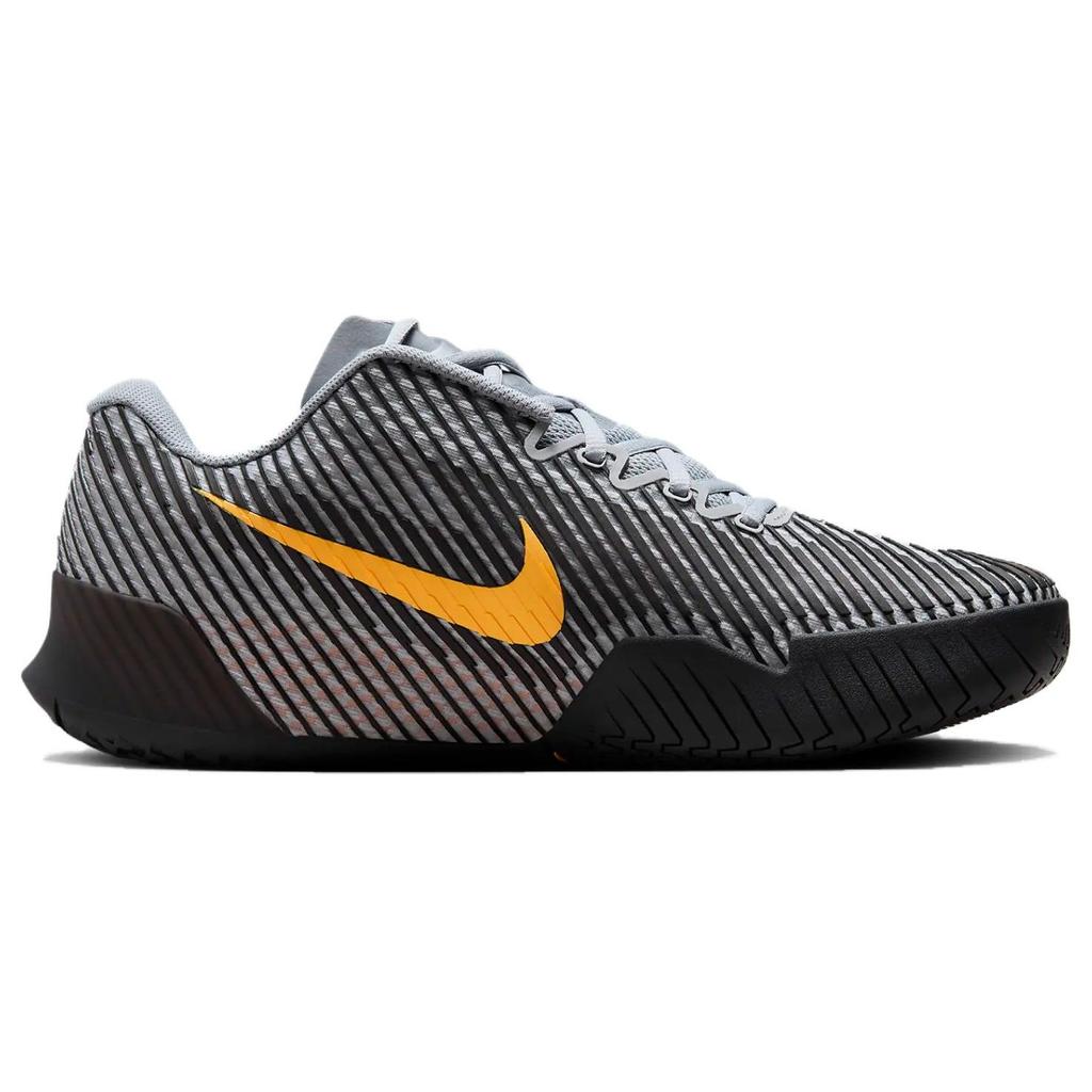 Nike Court Air Zoom Vapor 11 HC Wolf Grey Laser Orange Men Sneakers Black DR6966-004