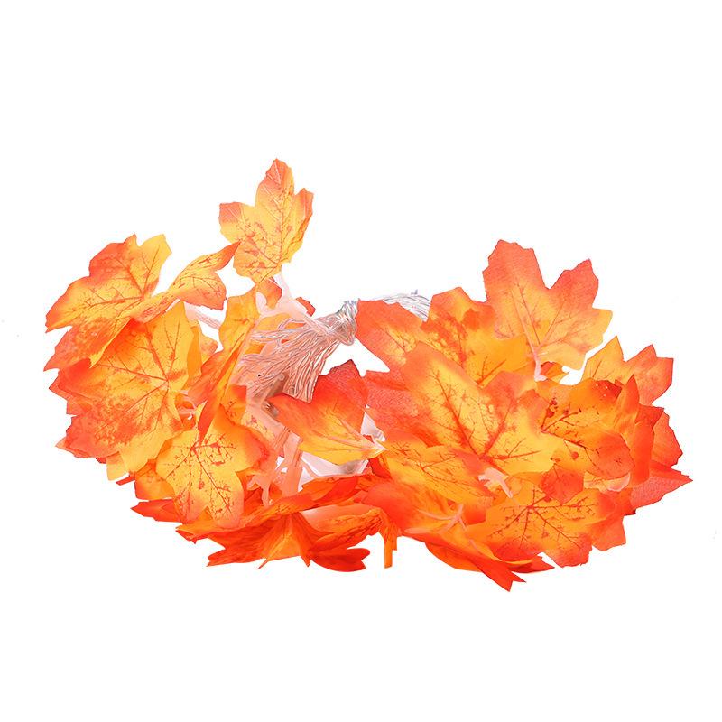 Maple Leaf LED Flashing Star String Lights - USB/Battery Powered Christmas Room Decor