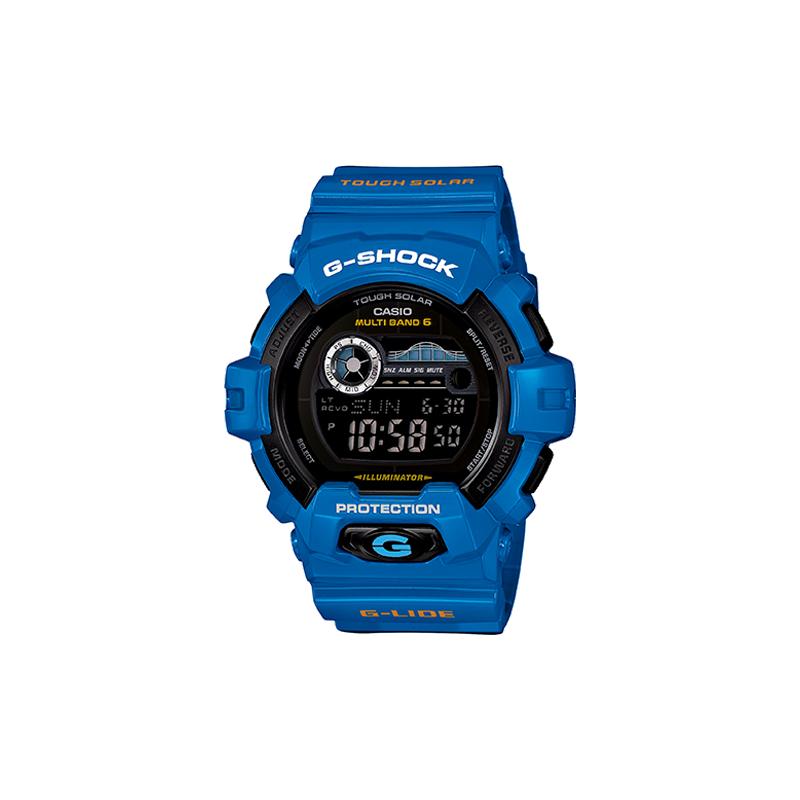 

Casio G-SHOCK G-SHOCK G-LIDE surfing series, trendy street, six-bureau radio wave, tidal age, fully automatic calendar, shockproof, quartz GWX-8900D-2 чёрный