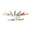 2Pcs Test Wire Interesting Widely Used Copper Bothway Alligators Clip Conductor for Student