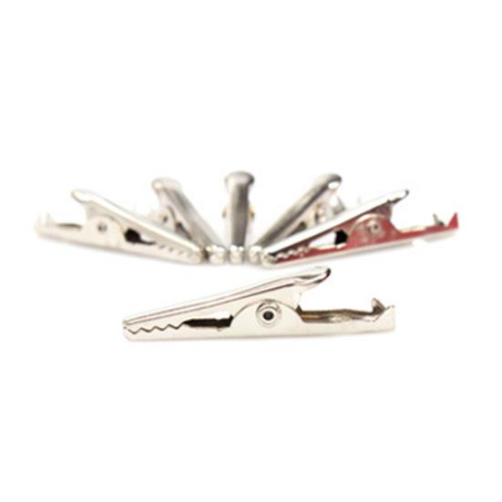 2Pcs Test Wire Interesting Widely Used Copper Bothway Alligators Clip Conductor for Student