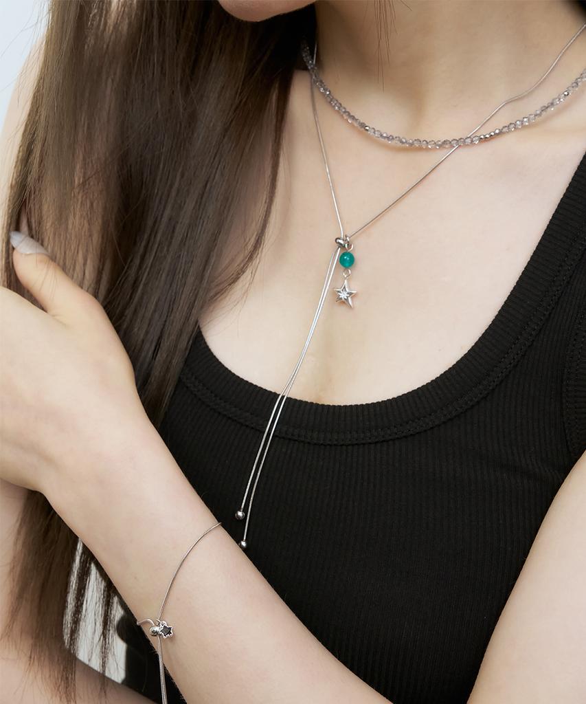 Xanadu Starry Necklace 02_Blue Green
