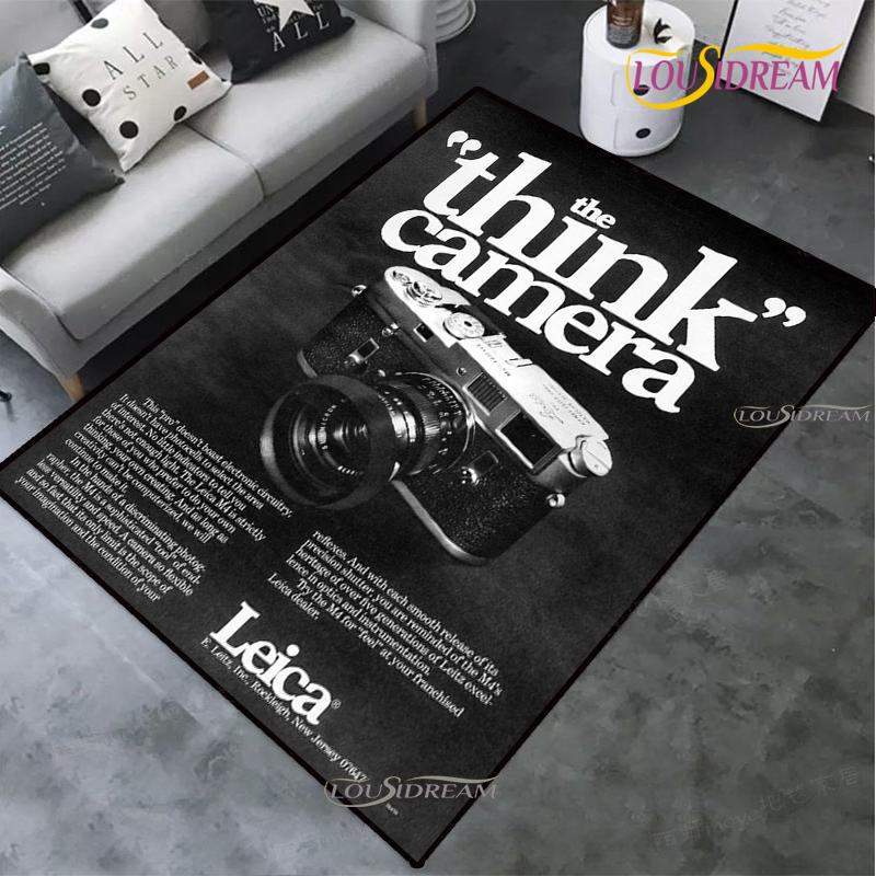 Vintage Camera carpet children play Rug living room bedroom Kitchen non-slip Mats Decor photography props birthday gift Alfombra