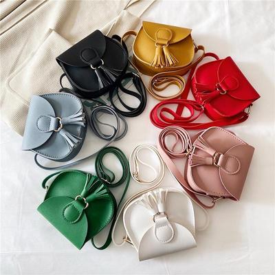 PU Leather Children Small Shoulder Bag Cute Princess Accessories Kids Coin Purse Handbags Cute Girls Baby Crossbody Bags