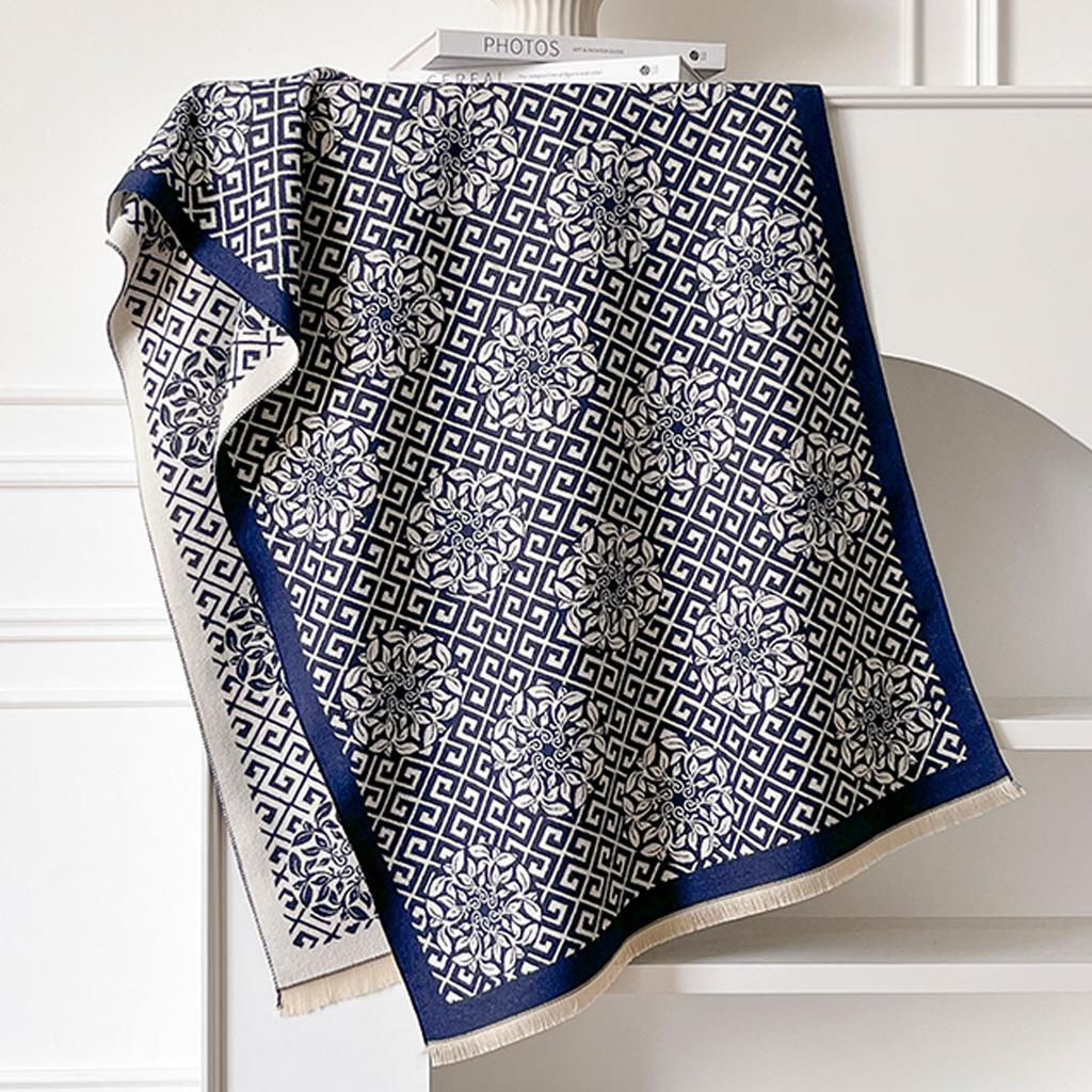 Women Design New Luxury Winter Imitation Cashmere Warm Pashmina Blanket  Female Shawl Wraps Thick Foulard Bufanda Scarf