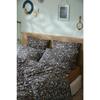 Taie D'oreiller - Capucine - 50 X 70 Cm - Gaze De Coton - Bleu Nuit - Finition Portefeuille