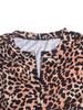 2024 Leopard Print Sexy Zipper Bodysuit - Women's Long-Sleeve