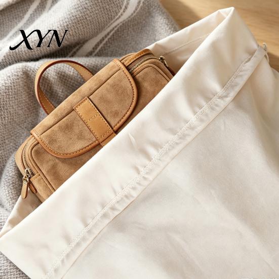 Dust Proof Handbag Storage Bag Suede for Handbag, Drawstring Closure Protective Tote Organizer Closet Organizer, Portable Moisture Wardrobe or Travel