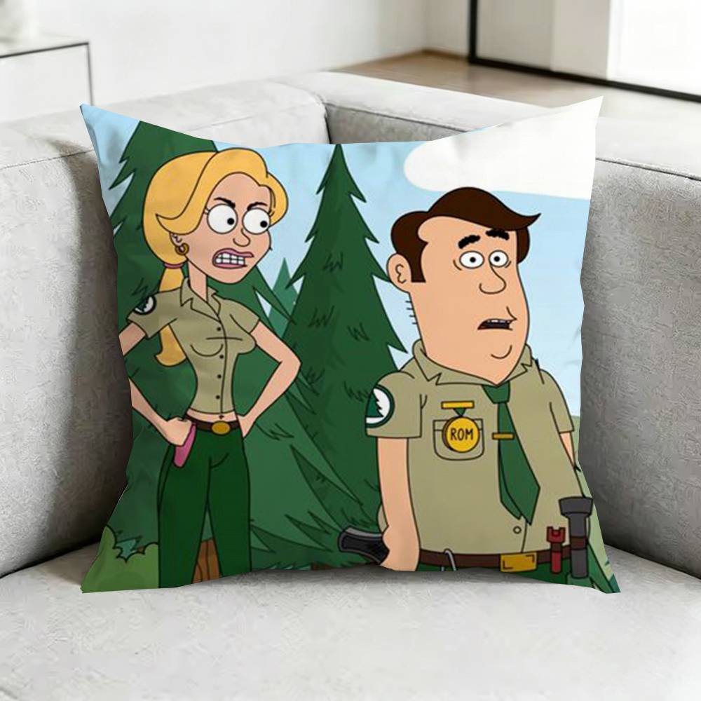 BrickleberryY    Humorous Animation Square DoubleSided printed Pillow Case Bedroom Bedside Pillow Sofa Cushion Cover Gift