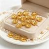 50Pcs Gold Bead Caps Metal Spacer Bead Covers Jewelry Making Findings For Bracelet Necklace Diy Craft