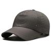 Summer Mesh Baseball Cap Solid Color Breathable Sun Hat Quick Dry Sun Protection Peaked Cap