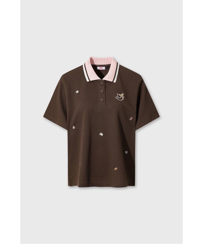 WAAC Women Knit Collar Loose-Fit Polo Wwtcm26500Brd