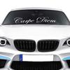 Carpe Diem letras vehículo diseño frontal coche pegatina parabrisas calcomanías decoración