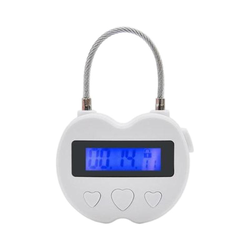 USB Rechargeable Temporary Timer Padlock LCD