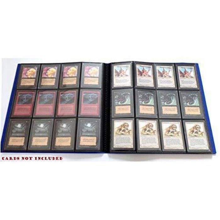 Docsmagic.De Pro-Player 24-Pocket Playset Album Dark Blue - 480 Card Binder - MTG - PKM - YGO - Classeur pour Jeu de Cartes Bleu f