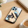 Anime F Phone Case For iPhone 17 16 15 14 13 12 Max Plus Silicone Black Cover