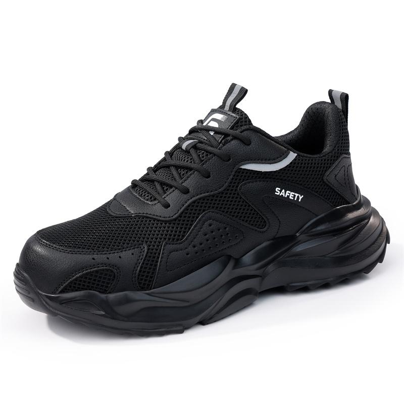 2025 Labor Protection Safety Wrok Shoes Anti Smashing Steel Toe Cap Breathable Comfortable Safety Boots Industrial Male Shoes