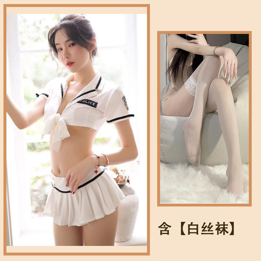 Fun Underwear New Sexy Suit Uniform Seduction Female Pure Girl Goldfish Knot Sailor Suit Hollow