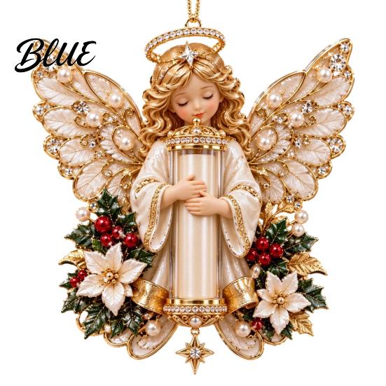 Christmas Tree Decorations Supplies Decoration Acrylic Festive Ornament 2D Angel Cash Holiday Party Hanging Pendant