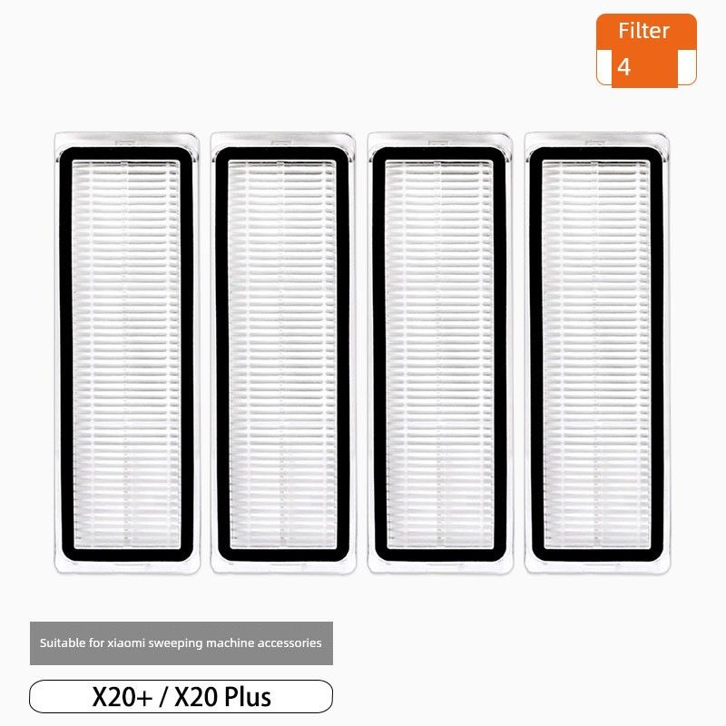 Equipped with Xiaomi Scan Mop Robot X20 +/X20 Plus Accessories Roll Side Brush Filter Screen Dust Bag Mop Cloth Consumables