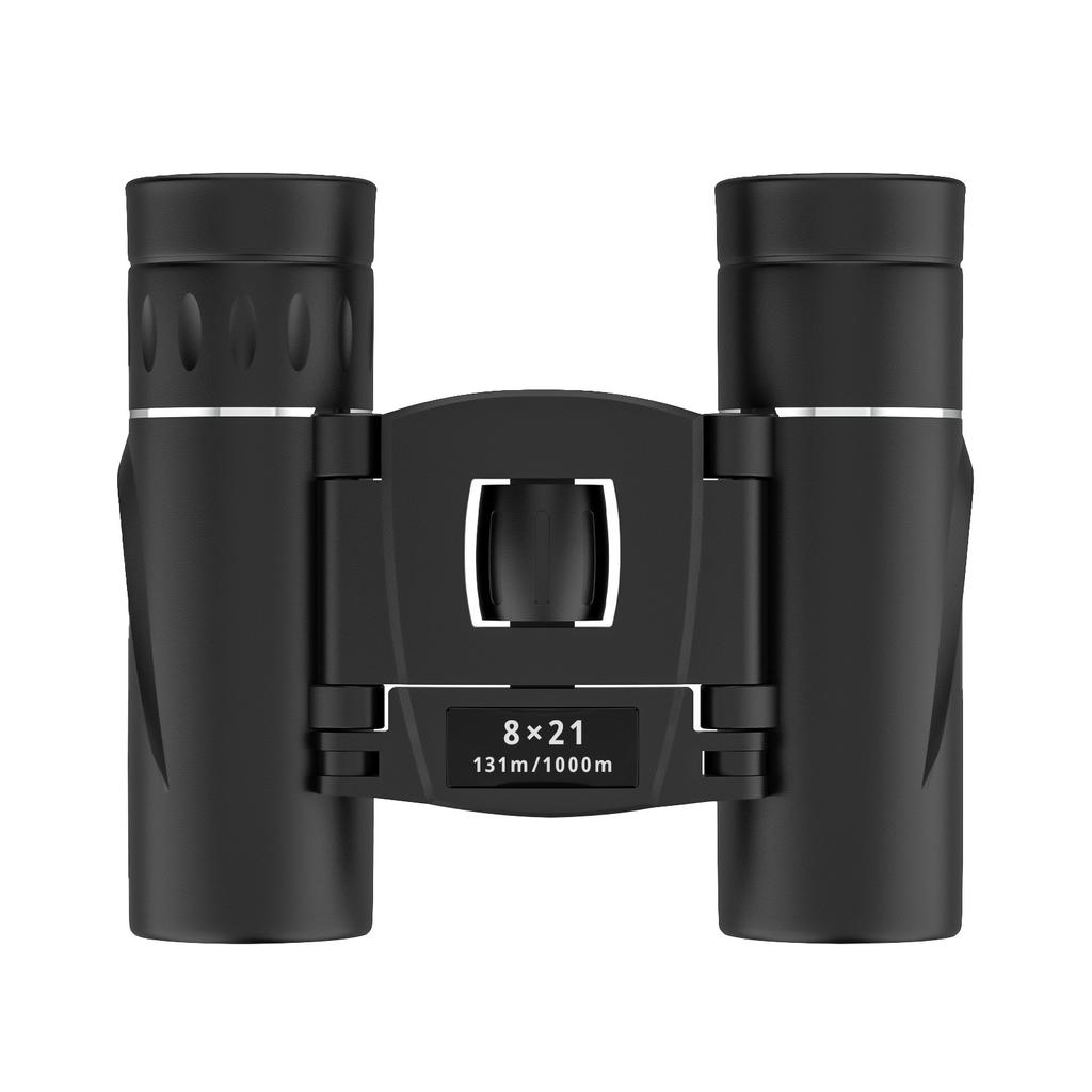 Compact 8x21 Folding Binoculars Lightweight Portable Outdoor Optics for Bird Watching Hiking Travel and Sporting Events