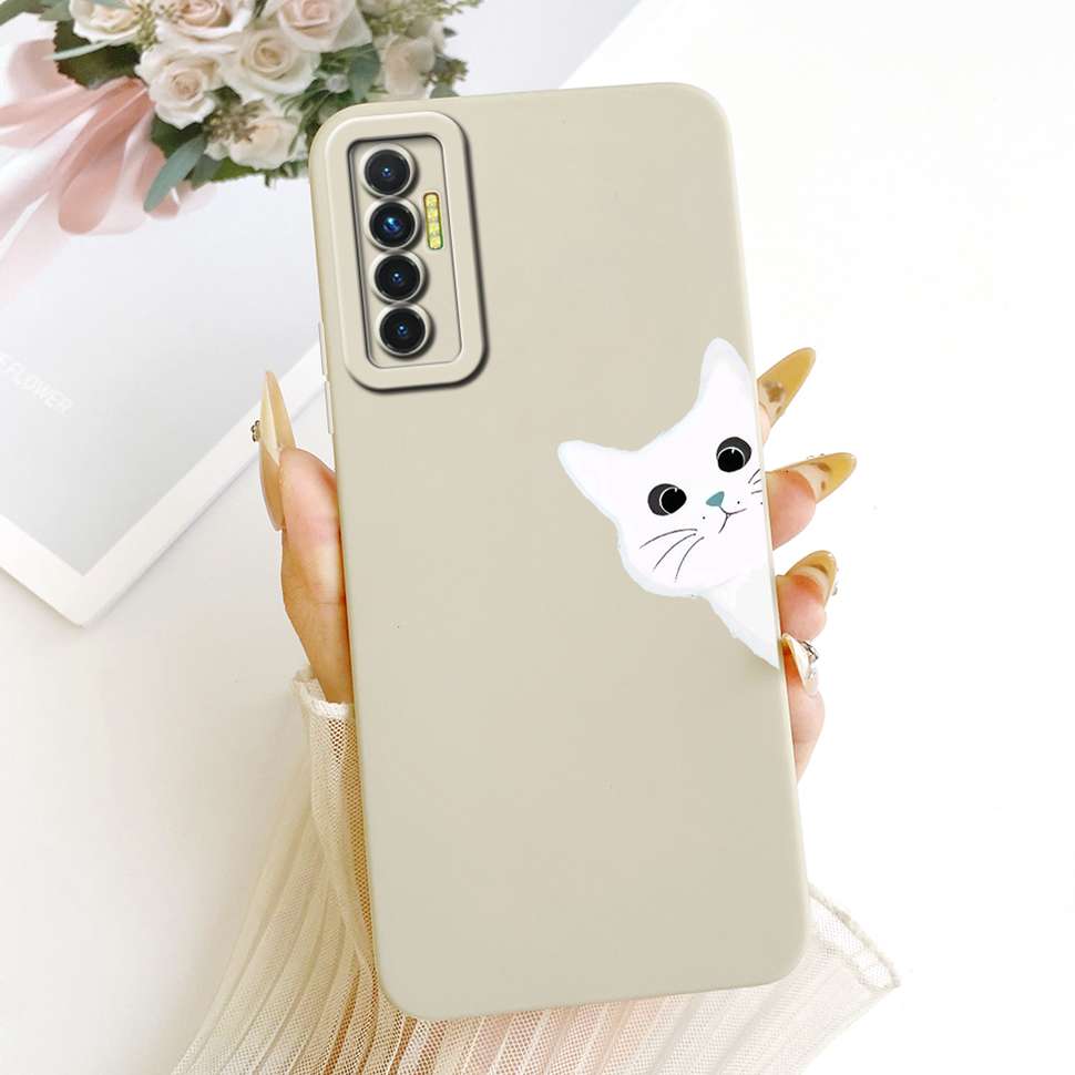 For Tecno Camon 17P Case CG7 CG7n Cute Sunflower Soft Silicone Back Cover For Tecno Camon 17 P 17P Phone Cases Shockproof Fundas