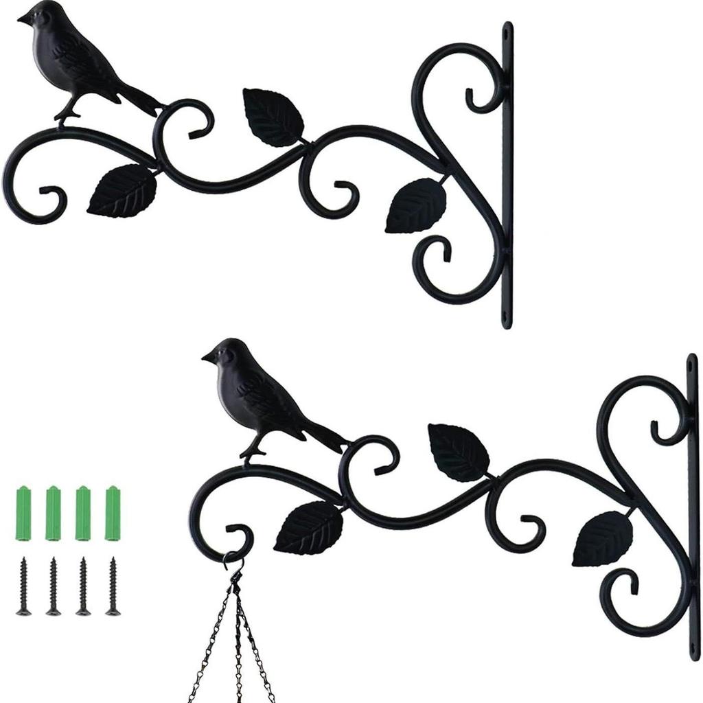 Vogeldesign Metall Pflanzenhaken – Innen/Außen Wandhängehalter