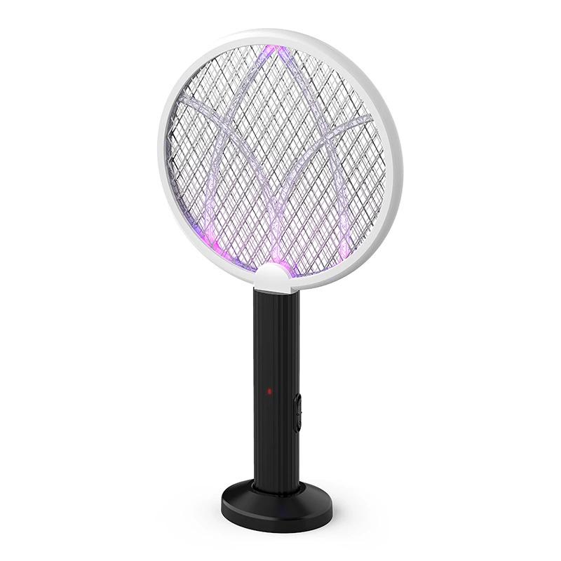 Raqueta eléctrica mata mosquitos recargable con luz UV para el hogar