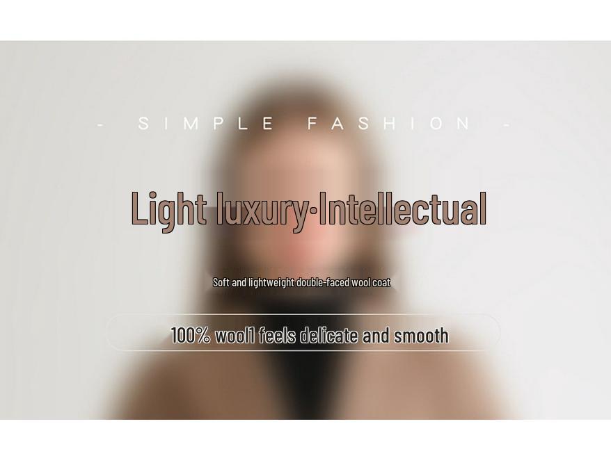 Women's Double-Sided Wool Blend Belted Overcoat for Autumn/Winter 2024