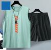 Summer Men's Clothing Casual Basketball Suit Street Sportwear 2 Piece Breathable Short Sleeve T-shirt+jogging Shorts Set