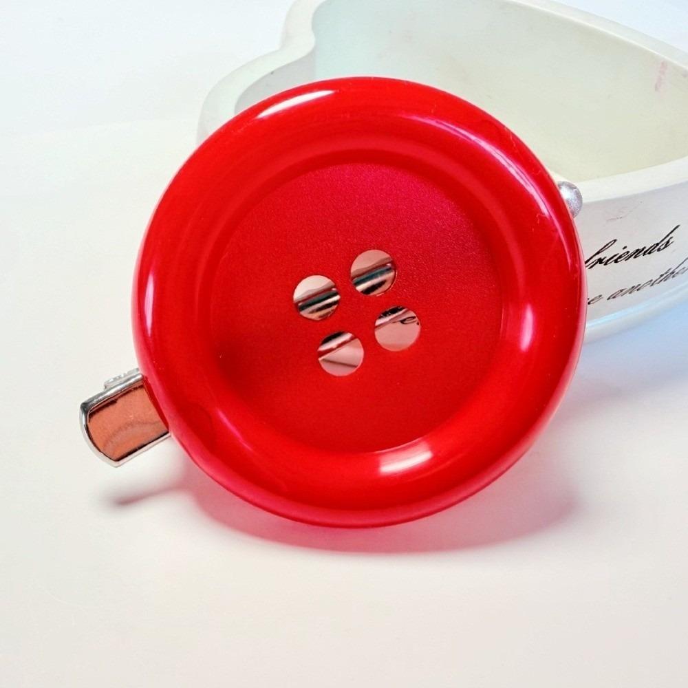 Exaggerated Hair Side Clip Colorful Hair Accessory Extra Large Button Hair Clip Daily Decoration