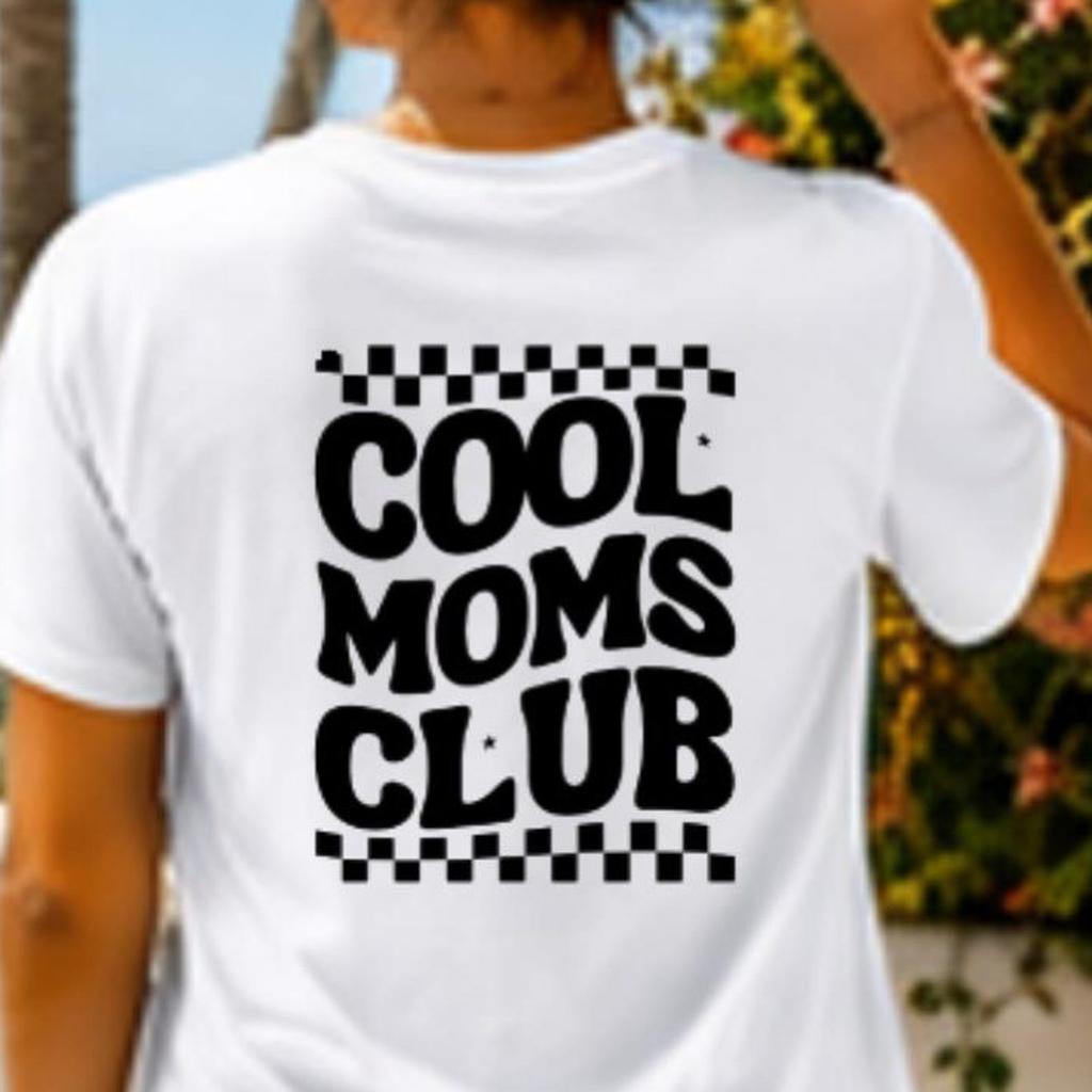 Cool Moms Club T-Shirt, Floral Mom Shirt, Trendy Mama Tee, Mother's Day Gift, Cute Mom Graphic Tee, Mom Life Shirt,6