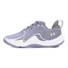 Under Armour UA Spawn 6 Anti-Slip Wear-Resistant Low-Top Basketball Shoes Unisex White Purple Sneakers 3027263-500