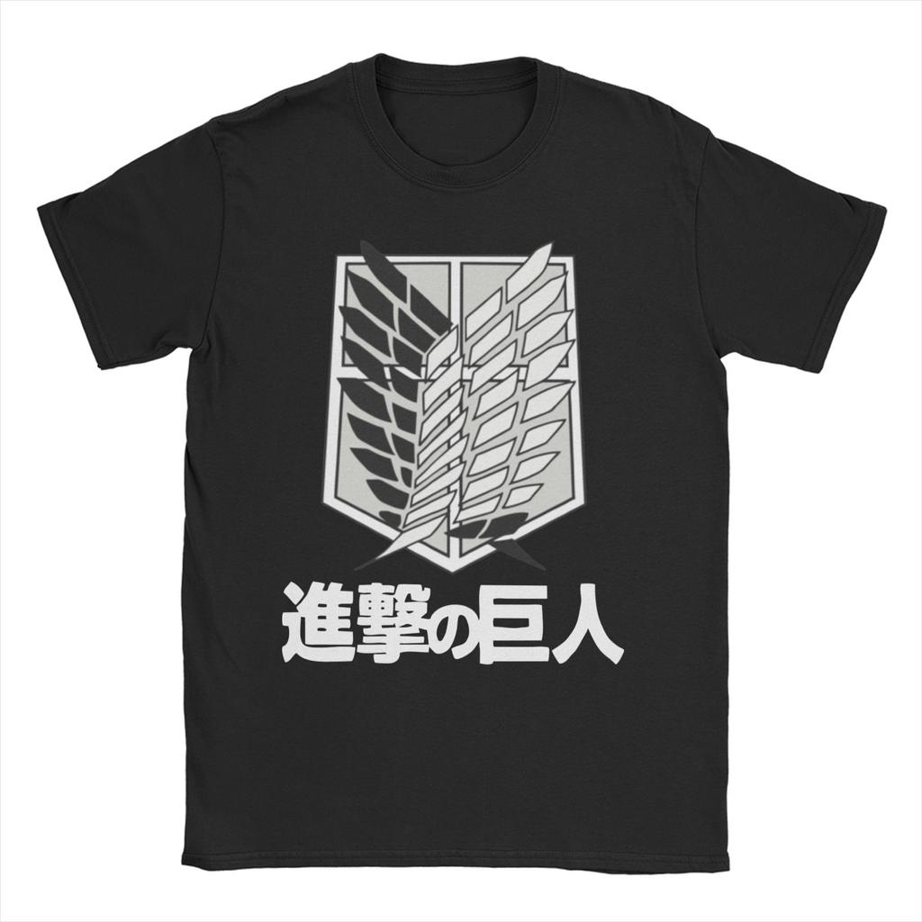 Men Women Attack On Titan Levi Eren T Shirt Shingeki No Kyojin Anime Pure Cotton Clothing Novelty Tee Shirt Plus Size T-Shirts