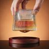 200ML Whiskey Glasses with Base Durable Spinning Glassware Set Cocktails Wine Brandy Cup Party Drinking Glass Twist Tumbler