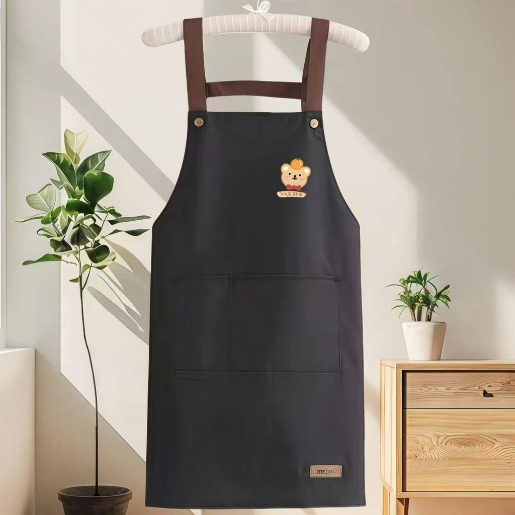 Waterproof and Oil-resistant Apron, Household Kitchen Work Clothes Apron
