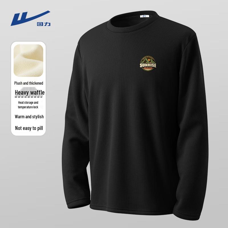 Warrior Men s Waffle Fleece Lined Thermal Long Sleeve T-Shirt M
