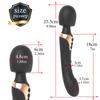 Dual Head Vibrator Clitoris G-spot Dildo Vibrator Clit Vagina Nipple Anal Stimulation Massager Rechargeable Waterproof Adult Sex Toys for Women
