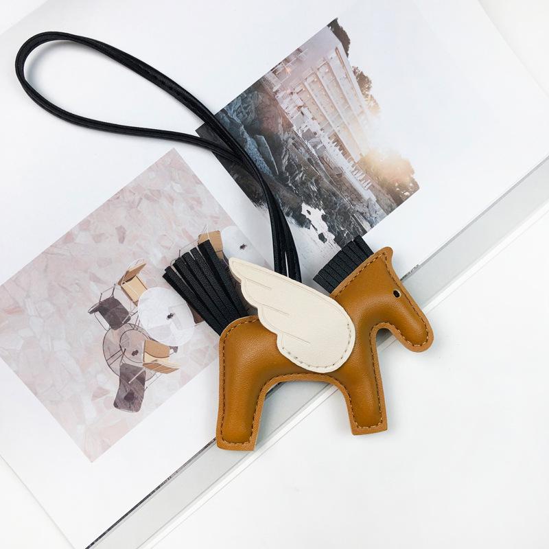 H Family Little Pegasus Pendant Bag Charm: Cute Angel Horse Ornament Keychain