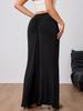 Elegant High-Waisted Midi Skirt with Slit - Women's Fall/Winter 2024 Collection