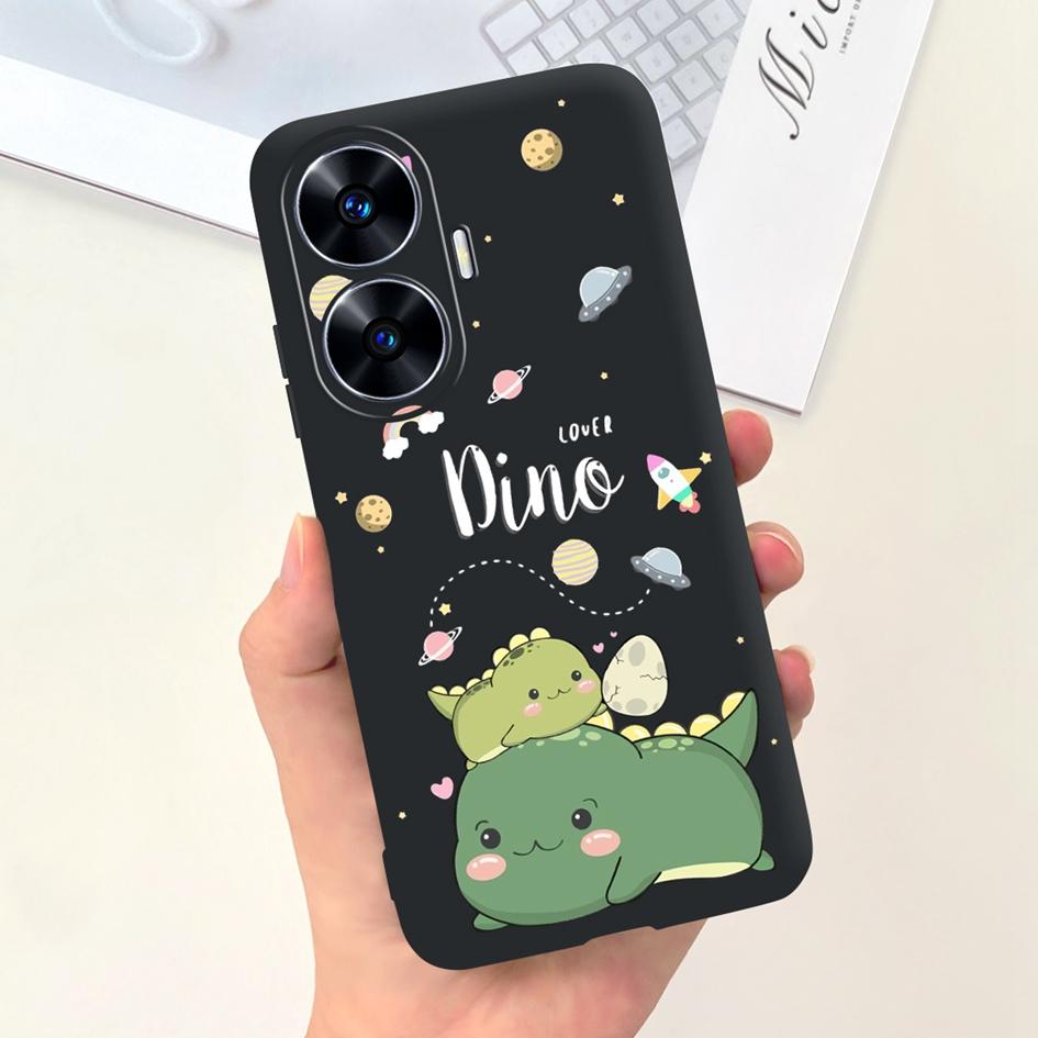 Per Custodia OPPO Realme C55 Carino Astronauta Cover Morbida in Silicone Posteriore per Realme C55 RMX3710 C 55 Real me C55 Custodia