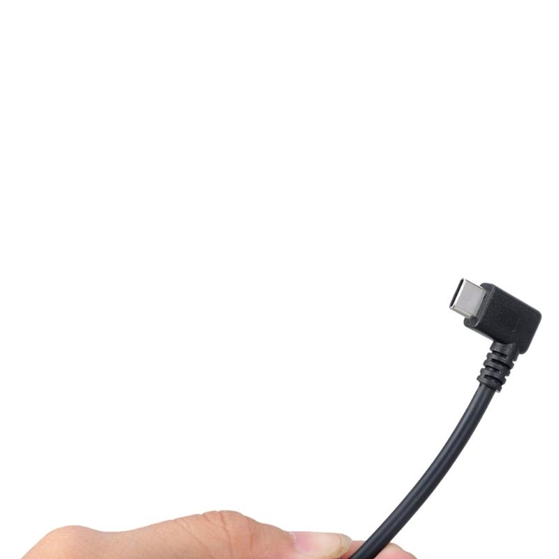 Multipurpose USB C Male To Small USB Male Cable with Dedicated 5V Charging Interfaces Plastic Texture for Mobile Devices