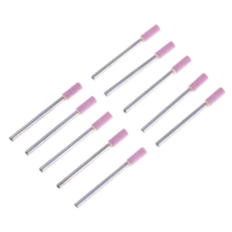 10x Chain Saw Sharpening Stone 3mm Shank 4mm Head Grinding Stone Round TipF_ch 10x Chain Saw Sharpening Stone 3mm Shank 4mm Head Grinding Stone Round TipF_ch