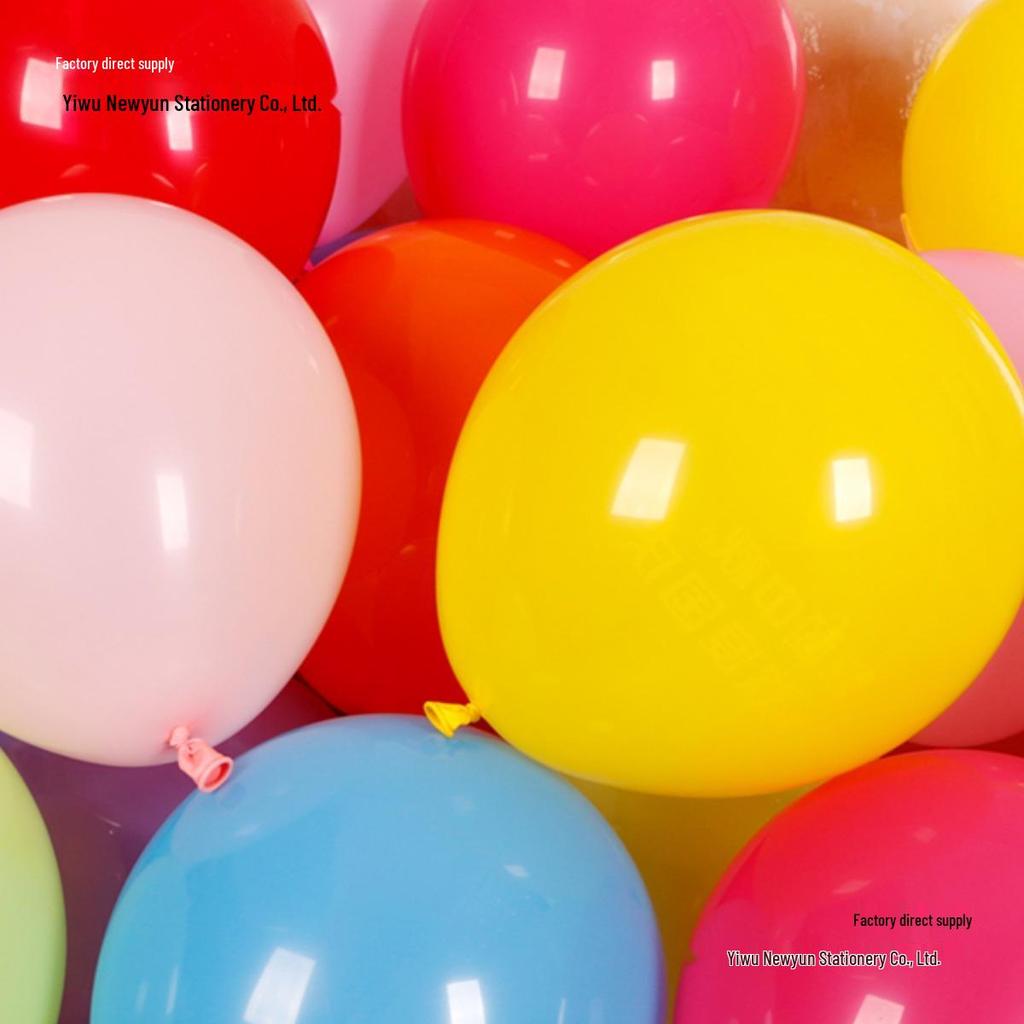 10-inch Red Latex Balloons for National Day, Mid-Autumn Festival, Weddings, Birthdays, and Party Decorations