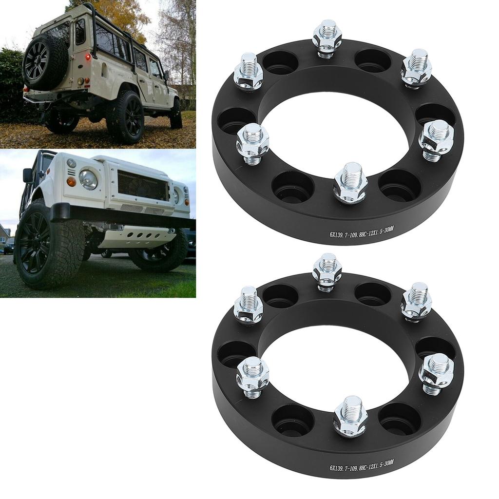 4PCS 30MM 6 Stud Wheel Spacers Aluminium Alloy Wheel Spacers Adapters Replacement for   L200
