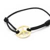 Les Trésors De Lily [I5388] - Gold Plated Bracelet 'Peace' Black Gold - 17 Mm